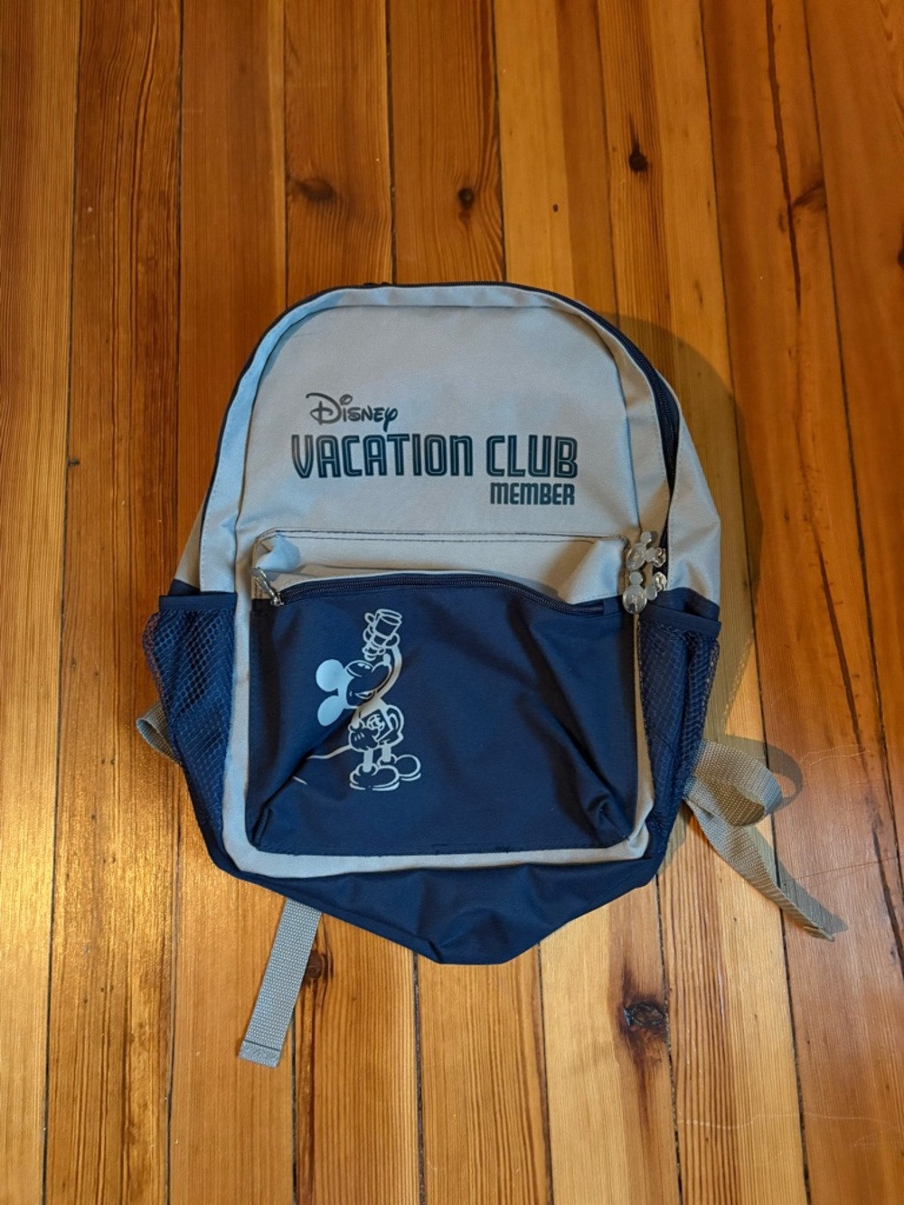 Disney Vacation Club Parks Member Backpack DVC Gray Blue